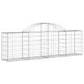 vidaXL Oblúkový gabionový kôš 3 ks 200x30x60/80 cm pozinkované železo