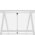 vidaXL Skleník so základovým rámom strieborný 169x169x195 cm hliník