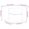 vidaXL Konferenčný stolík Čierny dub 55,5 x 55,5 x 40 cm