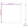 vidaXL Prístupové dosky Biela 40 x 40 cm ABS plast
