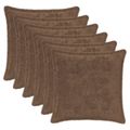 vidaXL Poťah na podložku 6 ks HOUTEN Svetlohnedá 40 x 40 cm