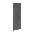 vidaXL plisovaná roleta čierna 40x150 cm Šírka látky 39,4 cm
