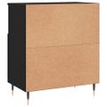 vidaXL Komoda čierna 60x35x70 cm spracované drevo