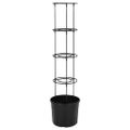 vidaXL Kvetináč na paradajky antracitový Ø29,5x115 cm polypropylén