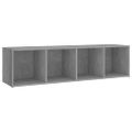 vidaXL TV skrinky 3 ks betónové sivé 142,5x35x36,5 cm drevotrieska