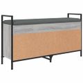 vidaXL Lavička na topánky sivá sonoma 105,5x32x57,5cm kompozitné drevo