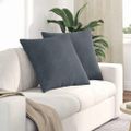 vidaXL Vankúše na pohovku 2 pcs Tmavo šedá 60 x 60 cm
