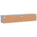 vidaXL TV skrinky s LED svetlami 2 ks betónovo sivé 80x30x30 cm