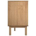 vidaXL Skrinka so zásuvkami OTTA, hnedo biela 111x43x73,5 cm, borovica