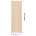 vidaXL Koberec ZIZUR 80x250 cm jutový vzhľad interiér a exteriér