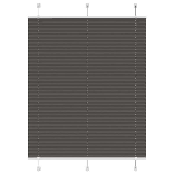 vidaXL plisovaná roleta čierna 105x150 cm Šírka látky 104,4 cm