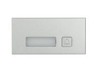 Intercom station button module - modulárny, vonkajší - strieborná
