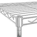 vidaXL Regál s 3 policami na kolieskach 60x35x81 cm chrómový 150 kg