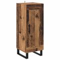 vidaXL Highboard Staré drevo 34,5 x 34 x 180 cm Kompozitné drevo