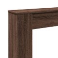 vidaXL Obloženie krbu hnedý dub 100x20x100 cm kompozitné drevo