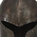 vidaXL Stredoveká rytierska prilba pre LARP starožitná replika strieborná oceľ