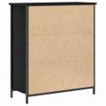 vidaXL Servírovacia skriňa Čierny dub 70 x 30 x 80 cm Kompozitné drevo