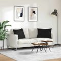 vidaXL Vankúše na pohovku 2 ks látka Čierna 70 x 50 cm