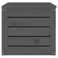 vidaXL Úložný box sivý 89x36,5x33 cm masívna borovica