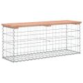vidaXL Záhradná lavica gabiónový dizajn 103x31,5x42 cm masívny douglas