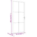vidaXL Vnútorné dvere 93x201,5 cm biele ESG sklo a hliník
