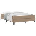 vidaXL Rám postele s matracmi Kapučínová 140 x 190 cm látka