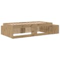 vidaXL Rám postele s úložným prostorem Remeselný dub 80 cm