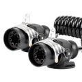 Spirálový kábel TIR 2x 7 PIN typ EBS 5m 24V AMIO-04383