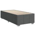 vidaXL Posteľný rám boxsping s matracom tmavosivý 80x200 cm látka
