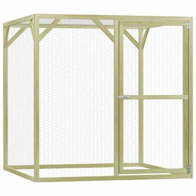 vidaXL Klietka pre sliepky 1,5x1,5x1,5 m, impregnovaná borovica