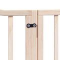 vidaXL Brána pre psa s dverami skladacia 4 panely 320cm topoľové drevo