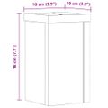 vidaXL Stojany na rastliny 2 ks betónovosivé 10x10x18 cm kompoz. drevo