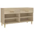 vidaXL Botník dub sonoma 102x35x55 cm spracované drevo