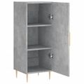 vidaXL Komoda betónovo sivá 34,5x34x90 cm spracované drevo