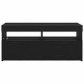 vidaXL TV skrinka 90 x 35 x 40 cm Čierny dub Kompozitné drevo