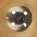 vidaXL Industriálna nástenná lampa mosadzná 45x25 cm E27