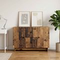 vidaXL Servírovacia skriňa so zásuvkou Staré drevo 89 x 34,5 x 60 cm