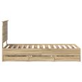 vidaXL Rám postele Sonoma dub 75 x 190 cm Inžinierske drevo