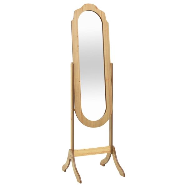 vidaXL Voľne stojace zrkadlo 45,5x47,5x160 cm kompozitné drevo