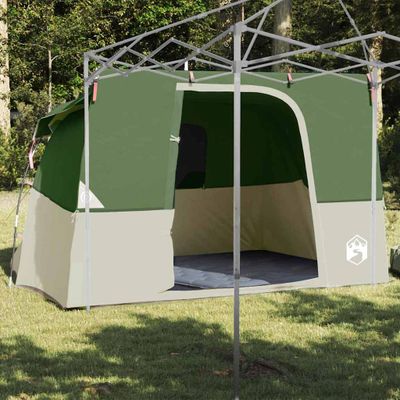 vidaXL Vnútorný stan so strechou Zelená 280 x 220 x 176 cm taft