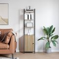 vidaXL Knižnica 6 úrovní 40 x 24 x 161 cm Kompozitné drevo Sonoma dub