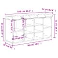 vidaXL Lavička na topánky dub sonoma 102x32x50 cm kompozitné drevo