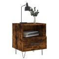 vidaXL Nočné stolíky 2 ks dymový dub 40x35x47,5 cm kompozitné drevo