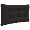 vidaXL Vankúš na vonkajšiu pohovku Polyester Čierna 80 x 68,5 cm