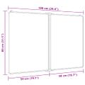 vidaXL Magnetická biela tabuľa skladacia 100x80x1,7 cm hliník