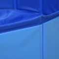 vidaXL Skladací bazén pre psov modrý 80x20 cm PVC