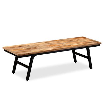 vidaXL TV stolík z recyklovaného teakového dreva, 110x35x30 cm