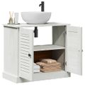 vidaXL Skrinka pod umývadlo VIGO Biela a antik biela 68 x 34 x 59 cm