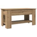 vidaXL Konferenčný stolík Artisan Dub 101x49x52 cm Konštrukčné drevo