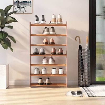vidaXL Regál na topánky hnedý 65x24x117 cm spracované drevo